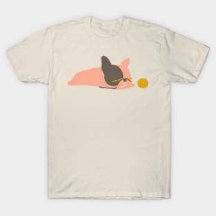 Bored Frenchie Abstract T-Shirt